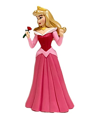 Sleeping Beauty Aurora & Rose 3" PVC Cake Topper Figurine NEW Figure Gift