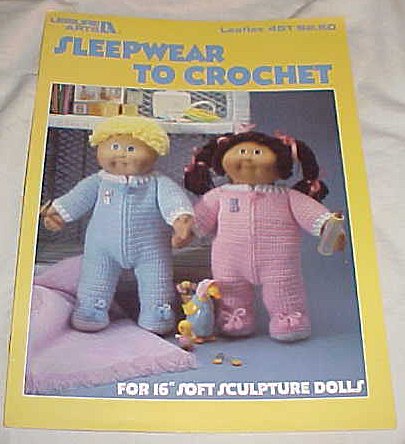 Sleepwear to Crochet For 16" Soft Sculpture Dolls