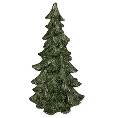 Slifka Sales Co. 8 Inch Tall Resin Tabletop Spruce Tree Decorative Christmas Figurine
