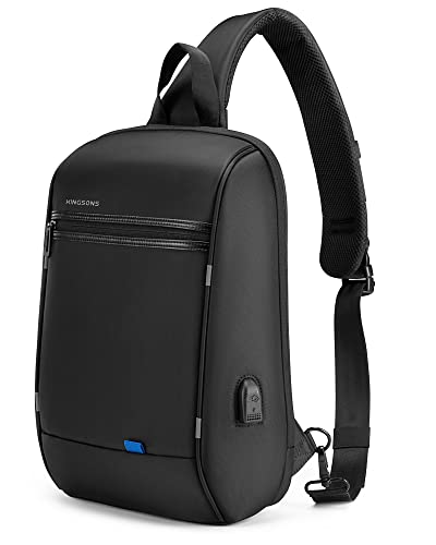 Slim Casual Laptop Sling Backpack with USB Charging Port