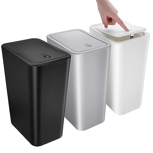 Vtopmart 4 Pack Plastic Small Trash Can, 1.5 Gallon/5.7 L Office Trash