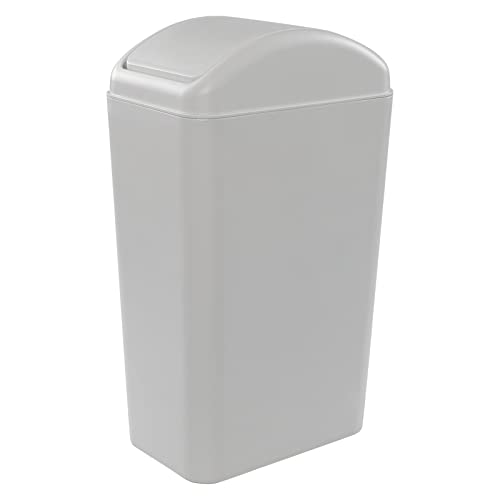 Slim Plastic Trash Can for Narrow Spaces at Home or Office
