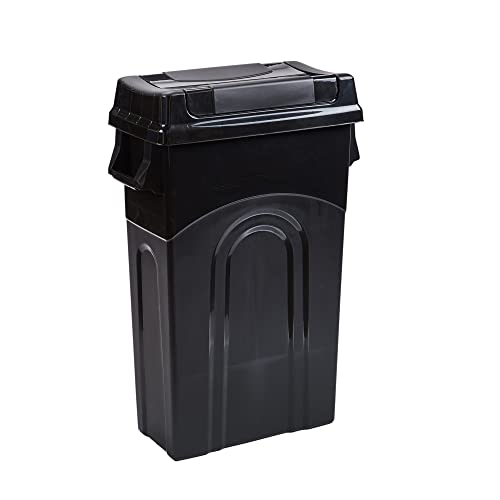 Slim Profile Waste Container with Swing Lid