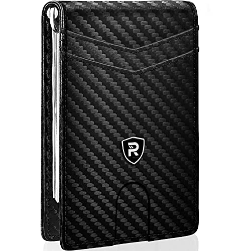 Slim RFID Wallet with Money Clip - Gift for Men