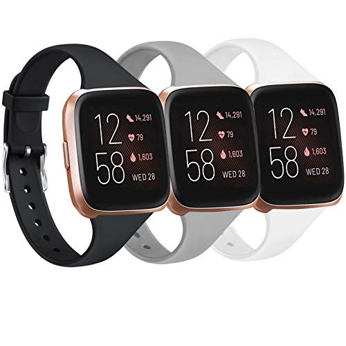 Slim Silicone Replacement Bands for Fitbit Versa