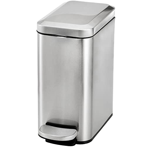 Slim Step Trash Can with Lid