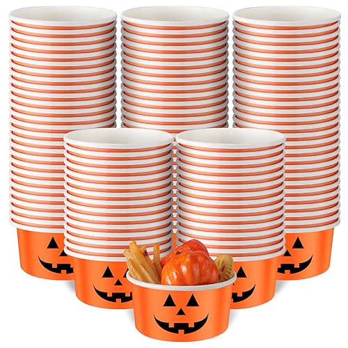 Sliner Disposable Halloween Paper Dessert Cups