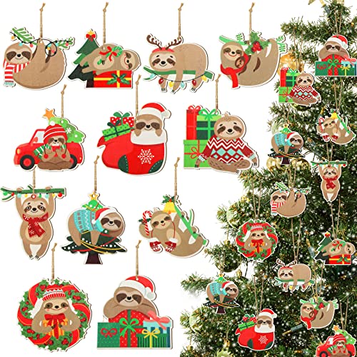 Sloth Christmas Ornaments