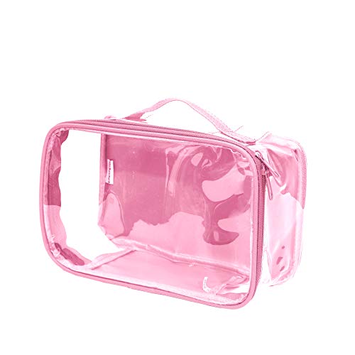 Small Clear Travel Packing Cube - Rose
