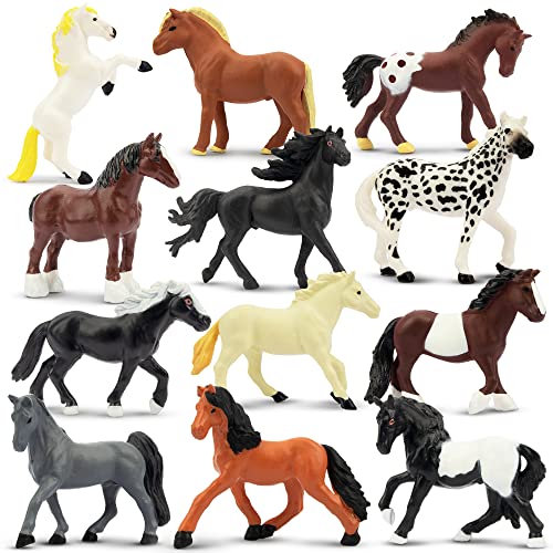 Small Horse Figurines Toy Set