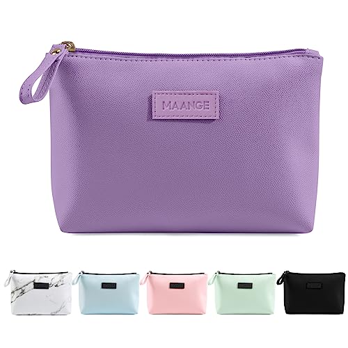 Small Makeup Bag for Purse Pu Leather Makeup Pouch