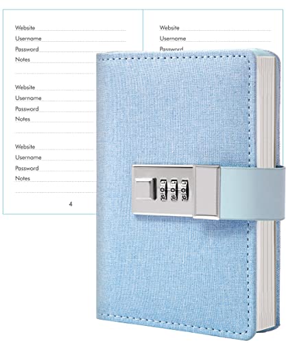 Small Password Keeper Book with Lock