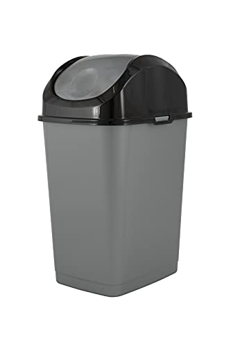 Small Trash Can with Lid - 4.5 Gallon