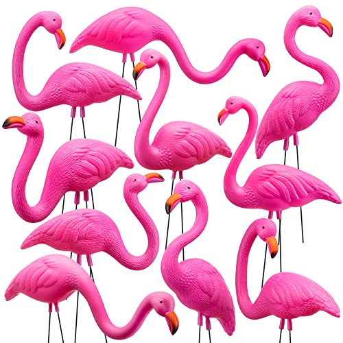 Small Yard Flamingos Ornament Stakes