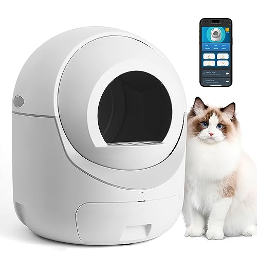 Smart Cat Litter Box - Easy Clean, Odor-Removal, Large Capacity