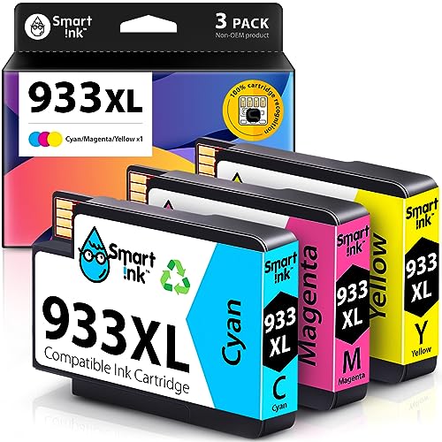 Smart Ink Replacement for HP 932XL 933XL (3 Combo Pack)
