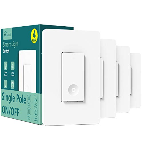 Smart Switch 4 Pack - Easy and Safe WiFi Light Switch