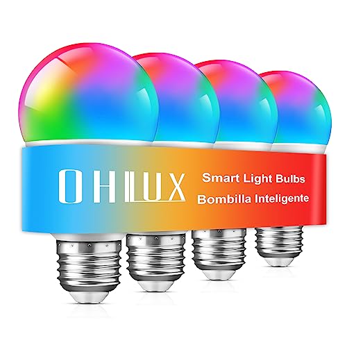 Smart WiFi & Bluetooth Alexa Light Bulbs with Music Sync