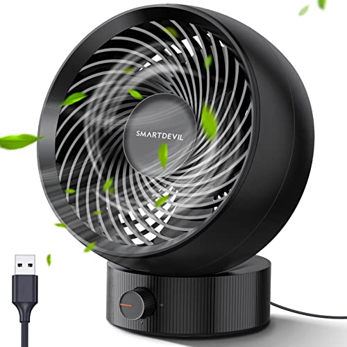 SmartDevil USB Desk Fan: Compact, Powerful, and Silent Cooling Solution
