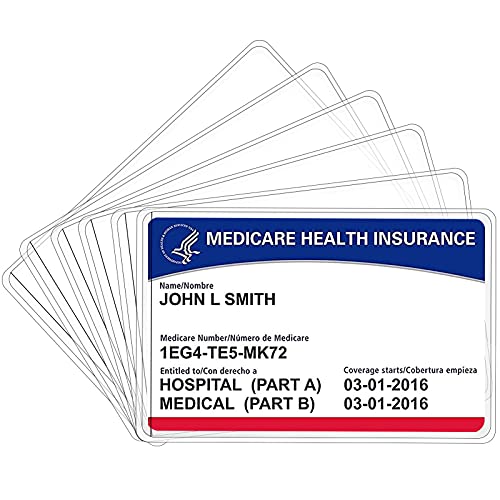 Smellalon Medicare Card Holder Sleeves