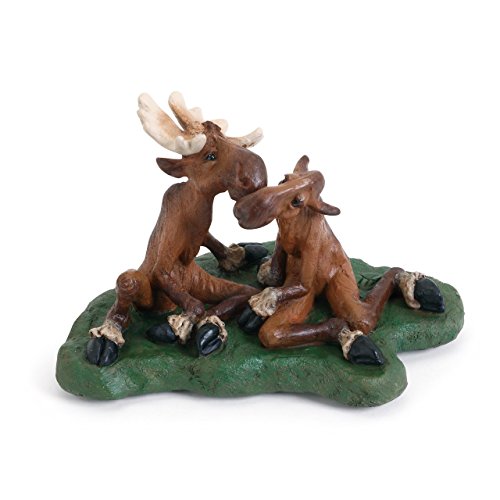 Smoochin' Moose Figurine