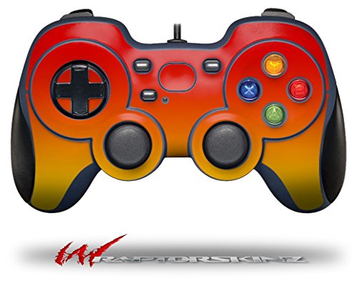 Smooth Fades Yellow Red - Decal Style Skin for Logitech F310 Gamepad Controller