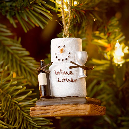 S'mores Wine Lover Christmas Ornament
