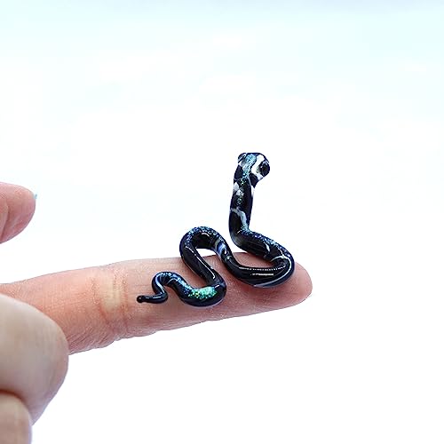 Snake Figurines Hand Blown Glass Art Collectible Gift