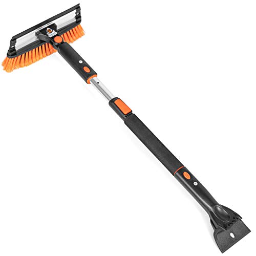 Snow MOOver Extendable Snow Brush with Ice Scraper
