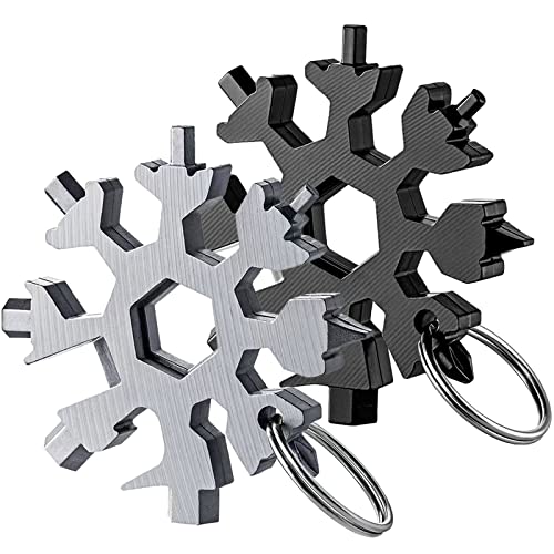 Snowflake Multitool Stainless Steel Keychain Tool Gadgets
