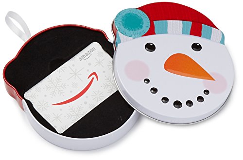 Snowman Tin Amazon Gift Card