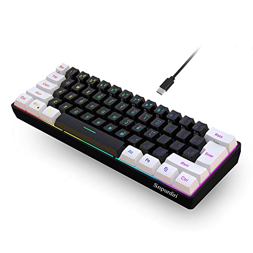 Snpurdiri 60% Wired Gaming Keyboard