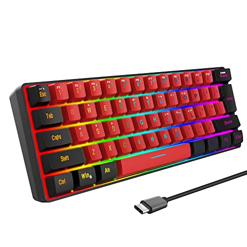 Snpurdiri 60% Wired Gaming Keyboard