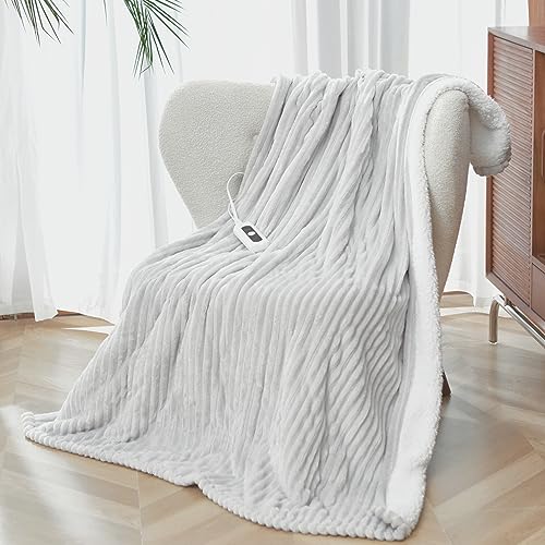 SNUGSUN Heated Blanket Throw Size