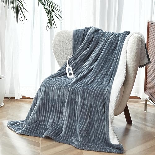 SNUGSUN Heated Blanket Throw Size