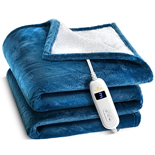 Soft and Comfortable Heated Blanket - Blue