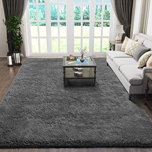 Grey Shaggy Carpet for Living Room