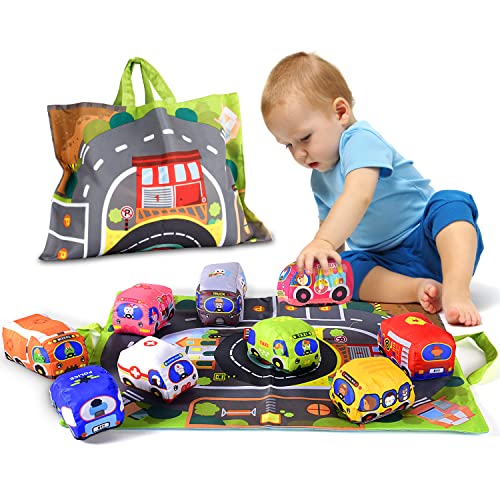 Soft Car Toy Set with Play Mat