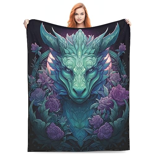 Soft Cozy Dragon Throw Blanket - Perfect Gift for Dragon Lovers