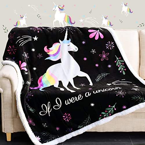 Soft Cute Unicorn Party Blanket