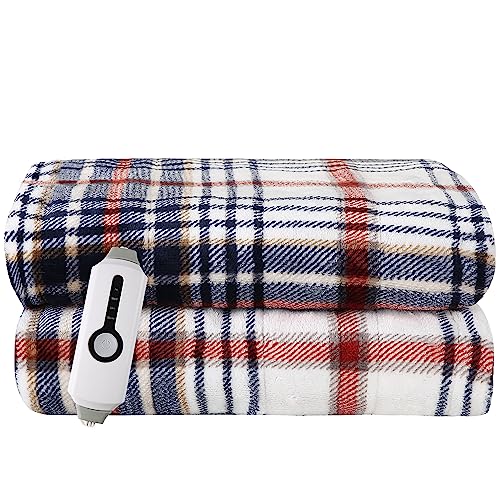 Soft Flannel Electric Heated Blanket Throw