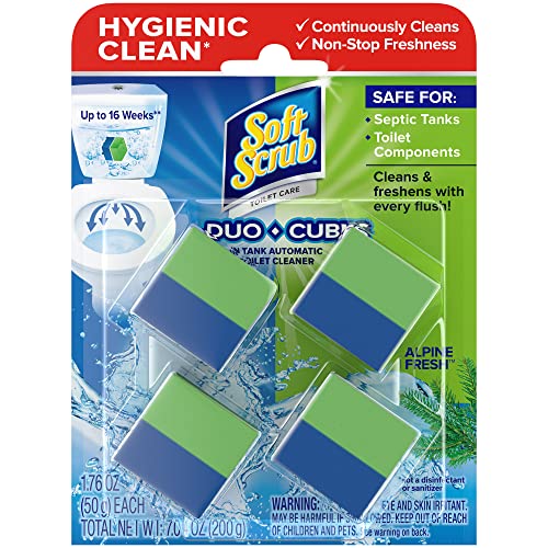 Soft Scrub Toilet Cleaner Duo-Cubes, Alpine Fresh