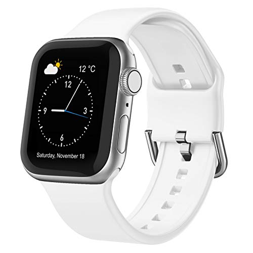 Soft Silicone Apple Watch Band with Classic Clasp