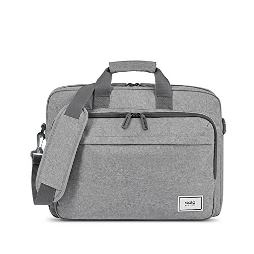 Solo Re:New 15.6 Inch Laptop Briefcase, Grey