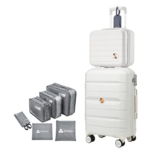Somago Hardside Spinner Carry On Suitcase Lightweight Luggage Sets