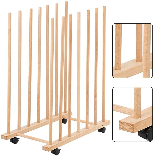 Somime Large Art Storage Rack with Four Caster Wheels