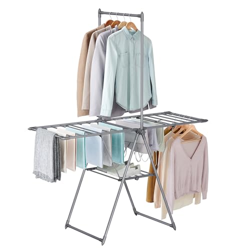 SONGMICS Clothes Drying Rack - Gray ULLR521G01