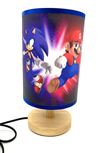 Sonic and Mario Table Lamp