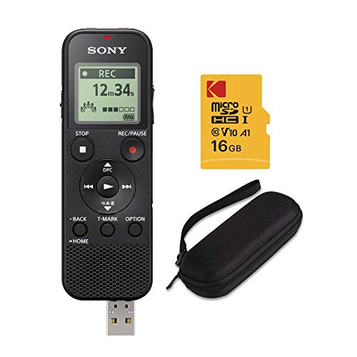 Sony ICD-PX370 Mono Digital Voice Recorder Bundle