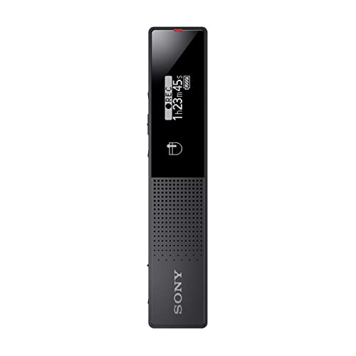 Sony ICD-TX660 - Slim Digital Voice Recorder with OLED Display, Black